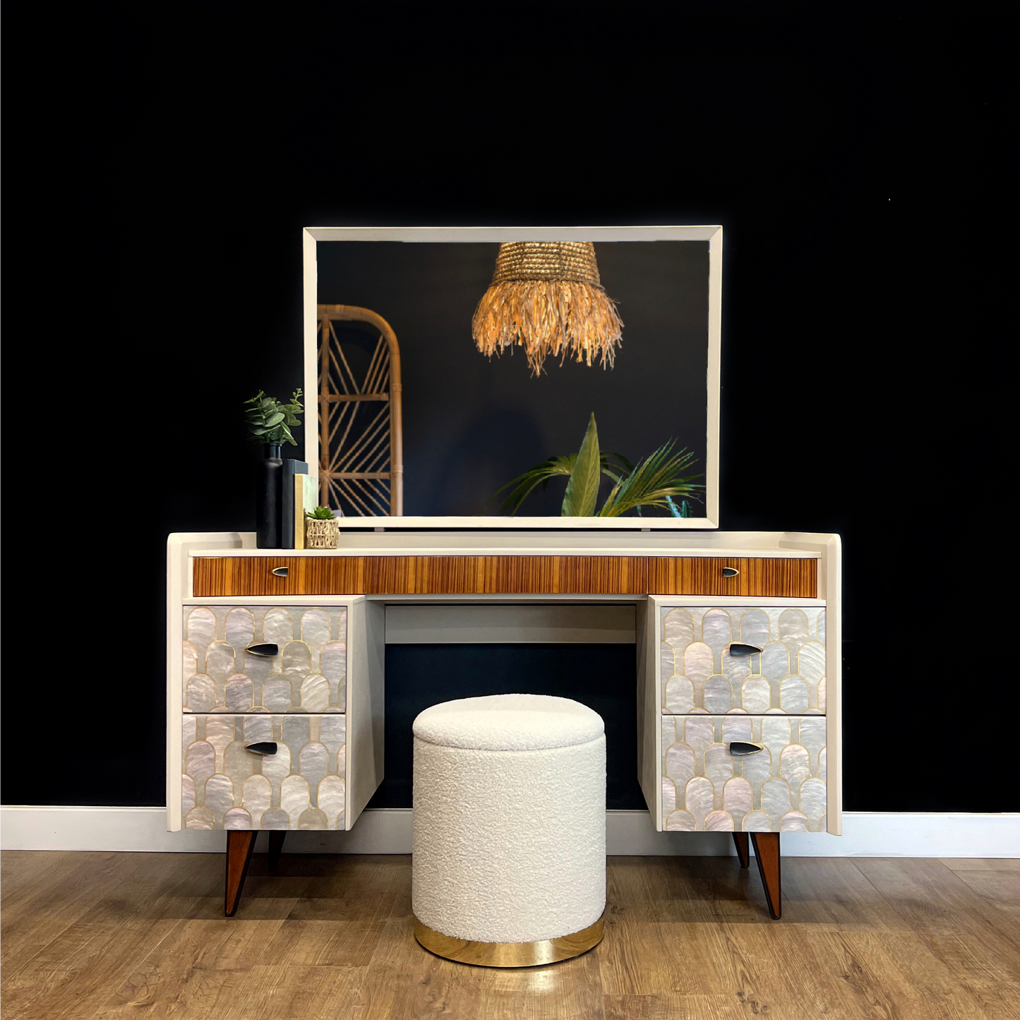 Curved Mid Century Dressing Table